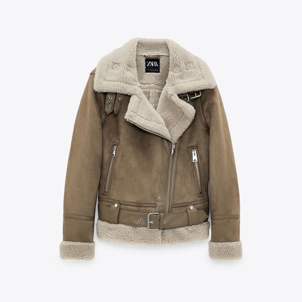 Fur Integrated Suede Thickened Jacket